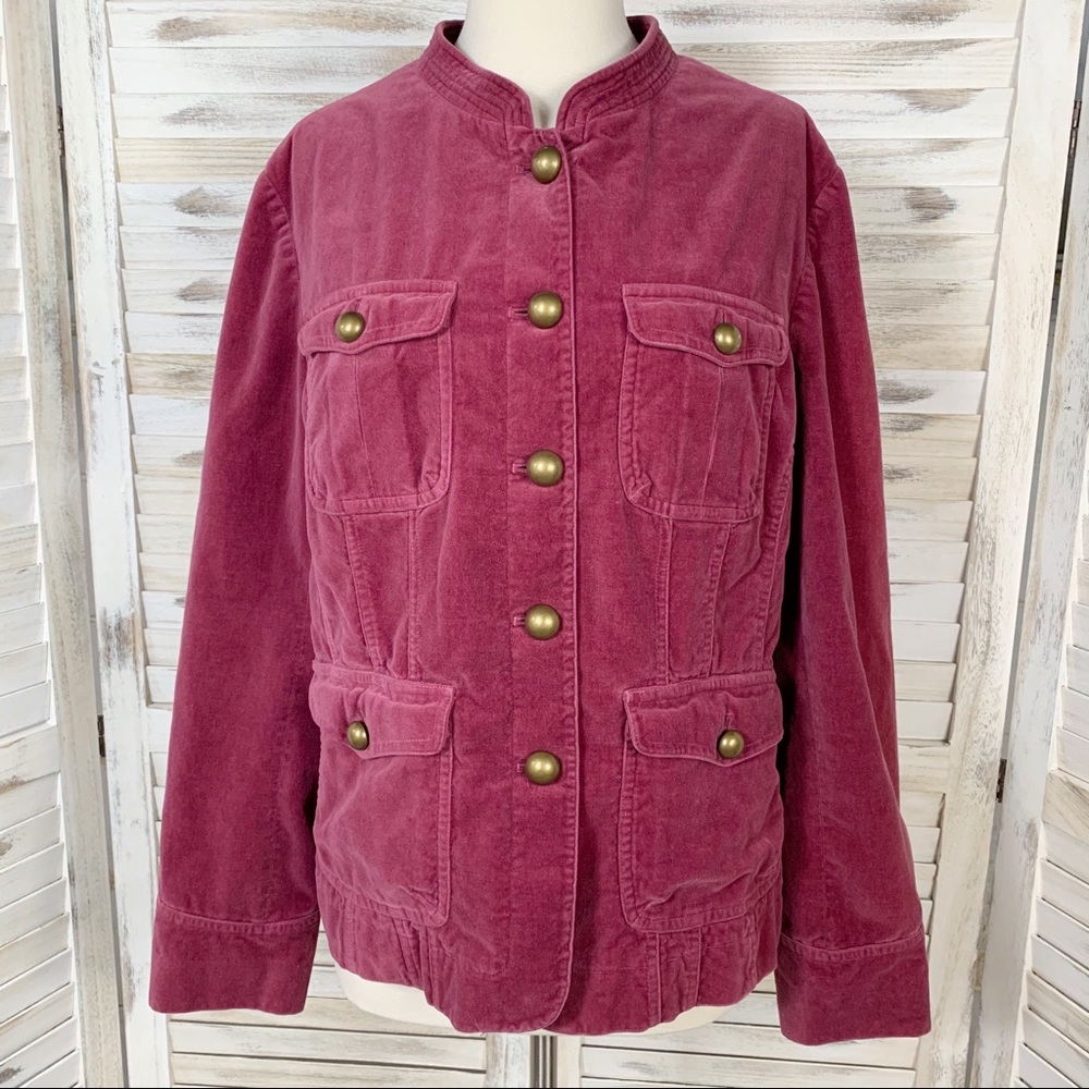 Boden | Velvet Military Style Jacket